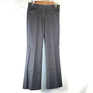 Theory Gray Pinstripe‎ Wool Trouser Slacks